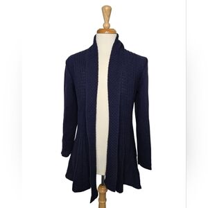 NWOT Torrid Blue Cable Knit Size XL Long Cardigan Cotton Office Corpcore Fall‎